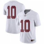 Men's Alabama Crimson Tide #10 Mac Jones White Limited NCAA College Football Jersey 2403KKIS0